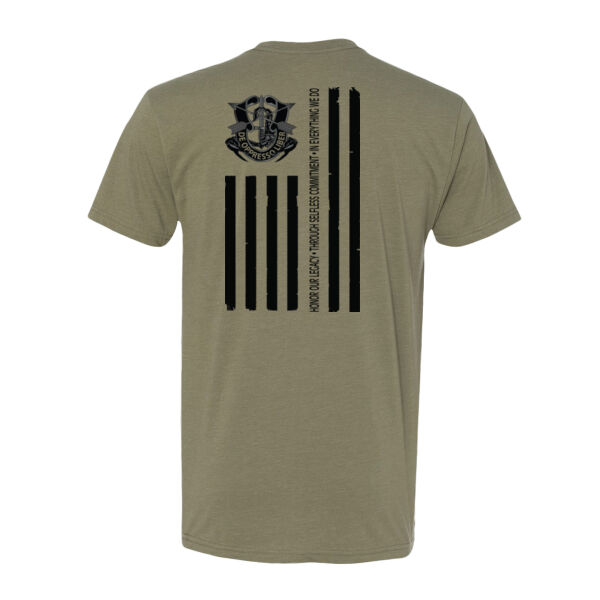 Unisex CVC Subdued 1/7 Tee - Flag Thumbnail