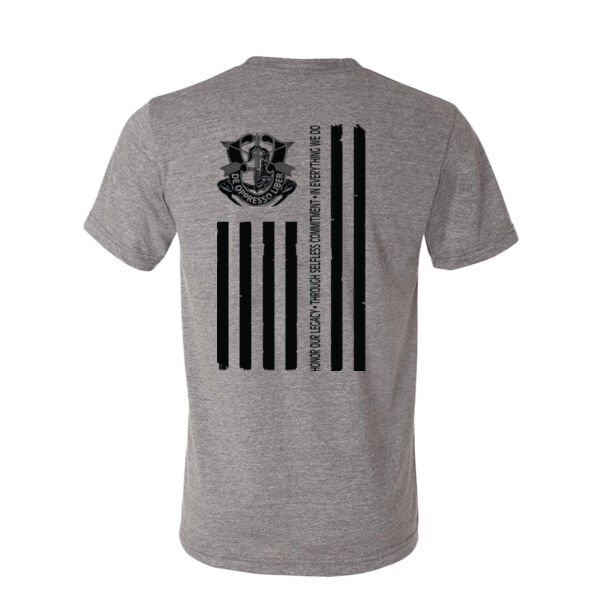 Unisex Triblend Subdued 1/7 Tee - Flag Thumbnail